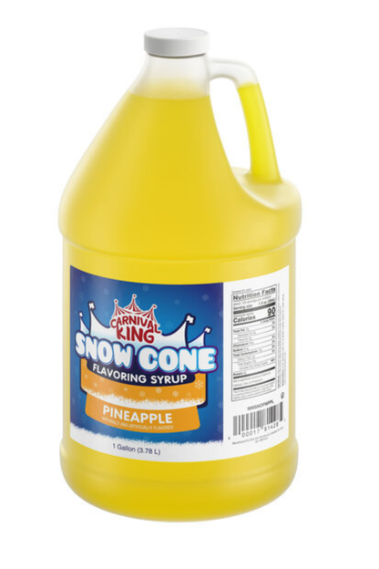 Carnival King 1 Gallon Cone Syrup(Various Flavours)