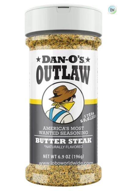 Dan-O’s Outlaw Butter Steak - All purpose seasoning great for grilling (6.9 oz)
