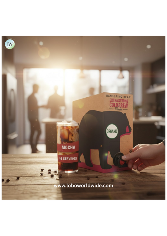 Wandering Bear Organic Mocha Cold Brew Coffee On Tap, 96 fl oz