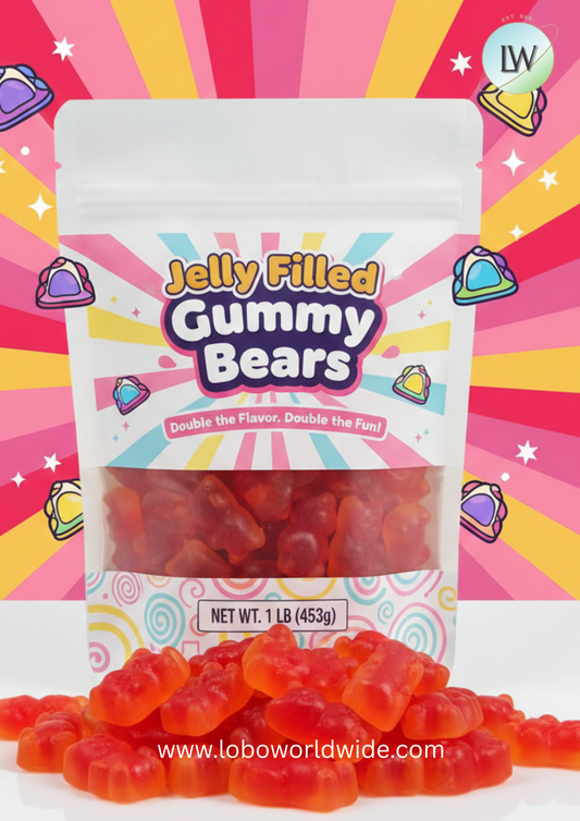 Jelly Filled Gummy Bears(Various Sizes)
