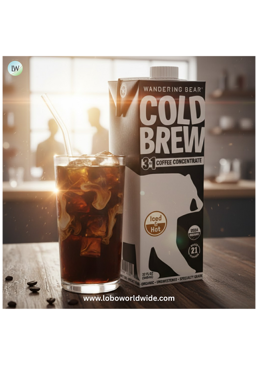 Wandering Bear Organic Unsweetened Extra Strong Cold Brew 32 fl oz