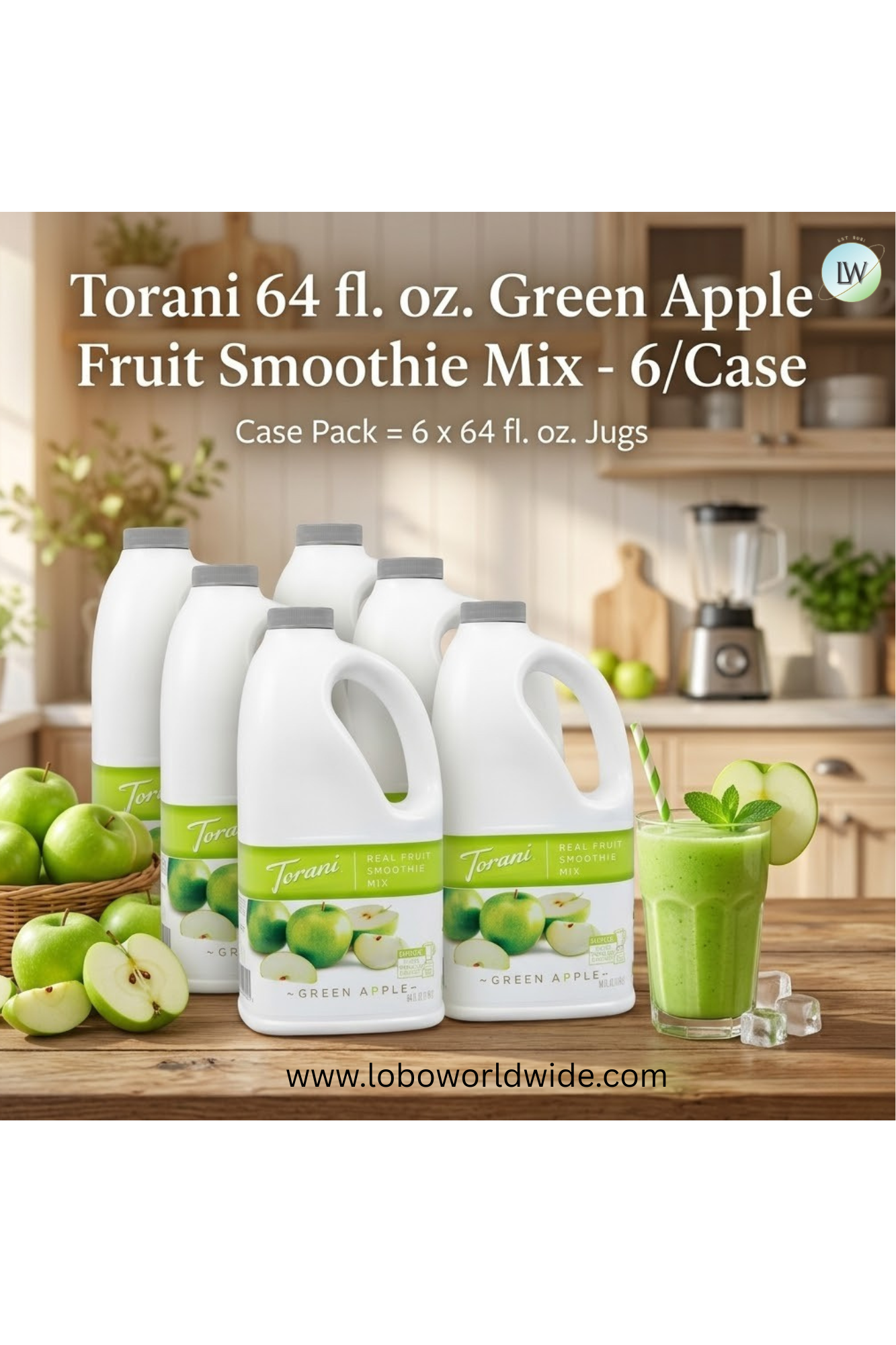 Torani Fruit Smoothie Mix- 64 fl. oz.- 6/Case