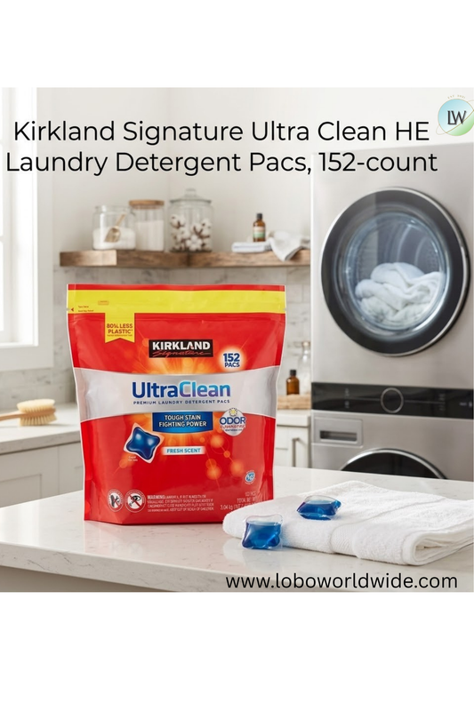 Kirkland Signature Ultra Clean HE Laundry Detergent Pacs, 152-count