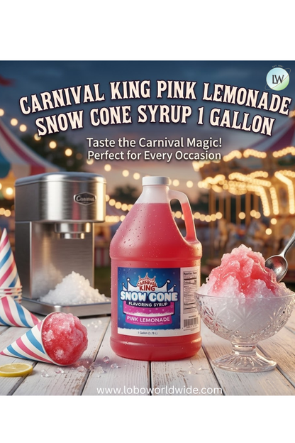 Carnival King 1 Gallon Cone Syrup(Various Flavours)