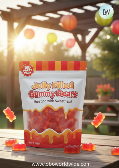 Jelly Filled Gummy Bears(Various Sizes)