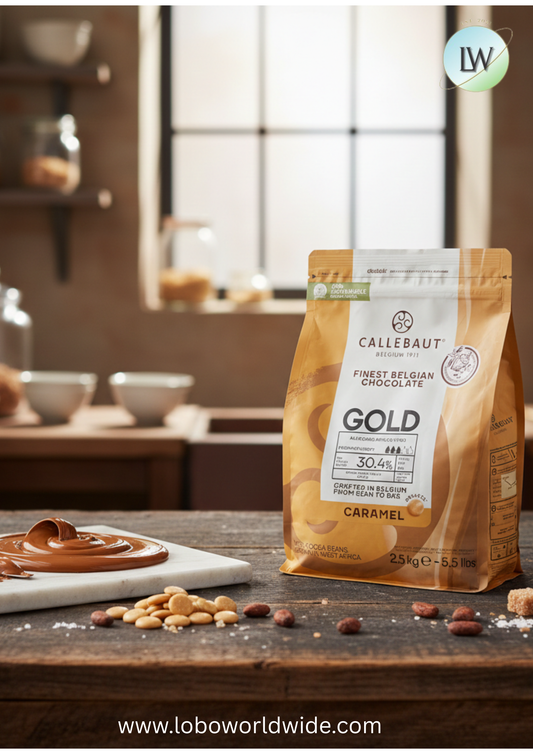 Callebaut Gold Caramelized White Chocolate Callets™ 5.5 lb.