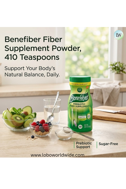 Benefiber Fiber Supplement Powder, 410 Teaspoons