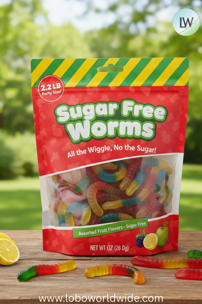 Sugar Free Gummy Worms (Various Sizes)