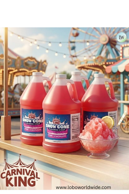 Carnival King 1 Gallon Cone Syrup- 4/Case (Various Flavours)