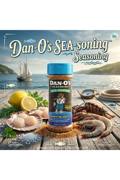 Dan-O's SEA-soning™ Seasoning - All-Purpose Seafood & Fish Seasoning - Great for cooking & grilling anything - Small bottle (3.35 oz)
