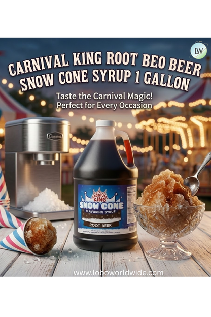Carnival King 1 Gallon Cone Syrup(Various Flavours)