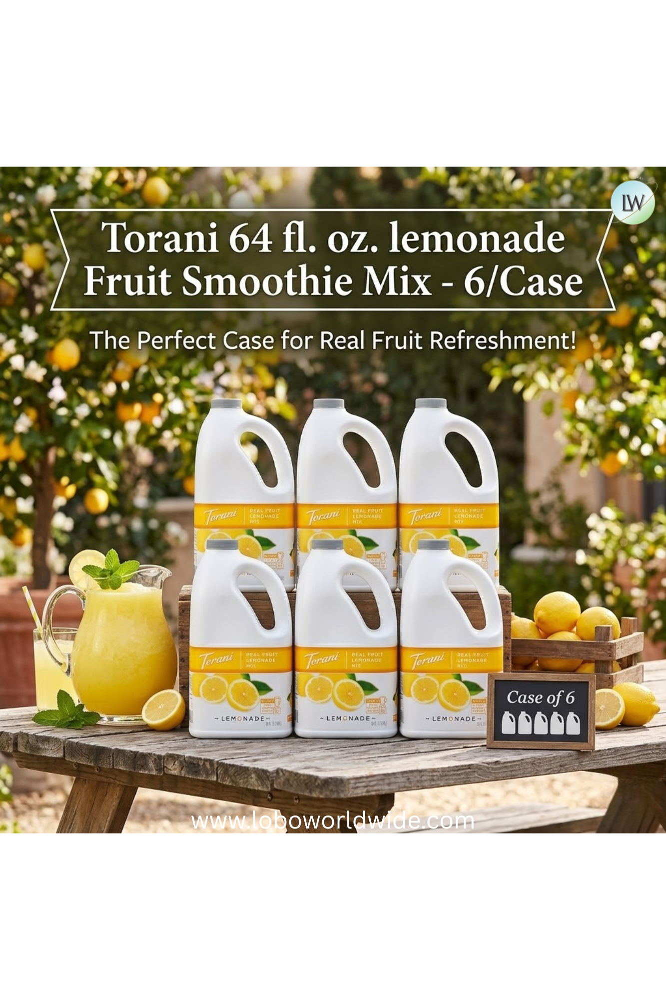 Torani Fruit Smoothie Mix- 64 fl. oz.- 6/Case