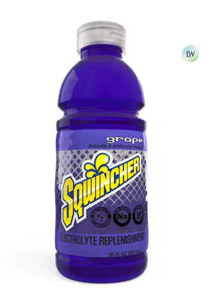Sqwincher Sports Drink, Regular, 20 oz ready to drink,PK24(Various Flavours)