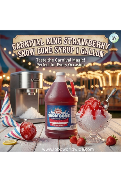 Carnival King 1 Gallon Cone Syrup(Various Flavours)
