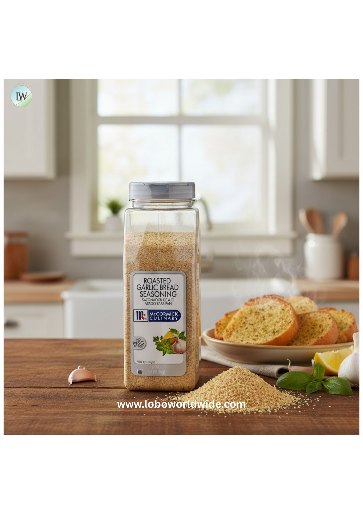 McCormick Culinary Roasted Garlic Bread Seasoning 20 oz.