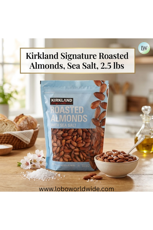 Kirkland Signature Roasted Almonds, Sea Salt, 2.5 lbs