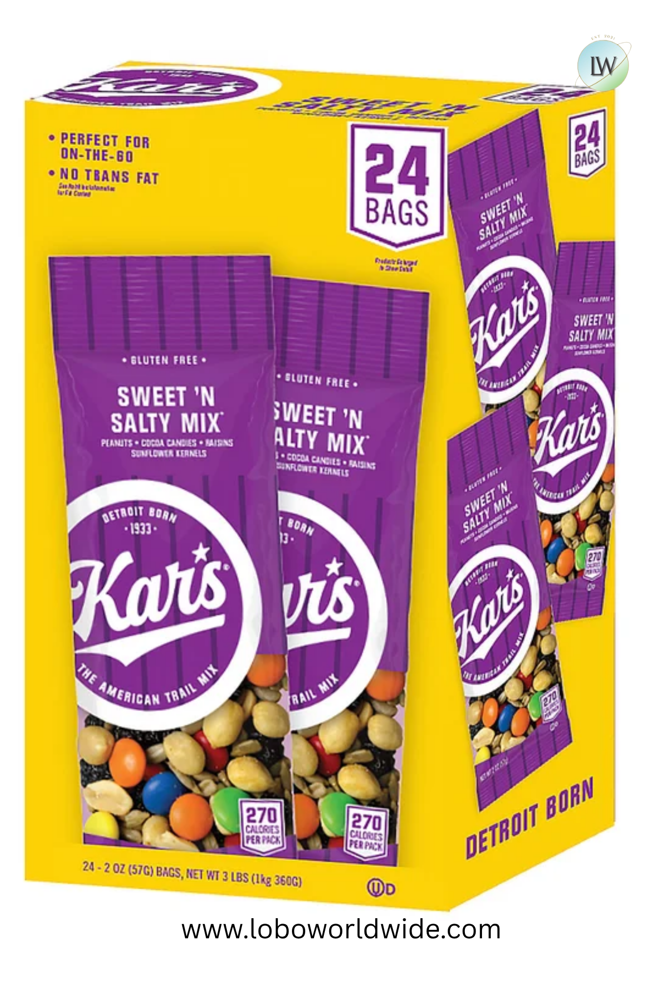 Kar's Trail Mix, Sweet 'N Salty, 2 oz, 24-count