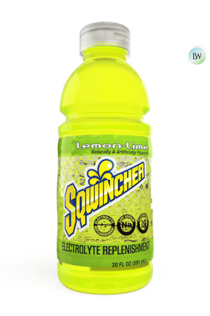 Sqwincher Sports Drink, Regular, 20 oz ready to drink,PK24(Various Flavours)