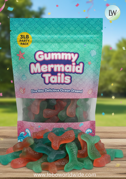 Gummy Mermaid Tails(Various Sizes)