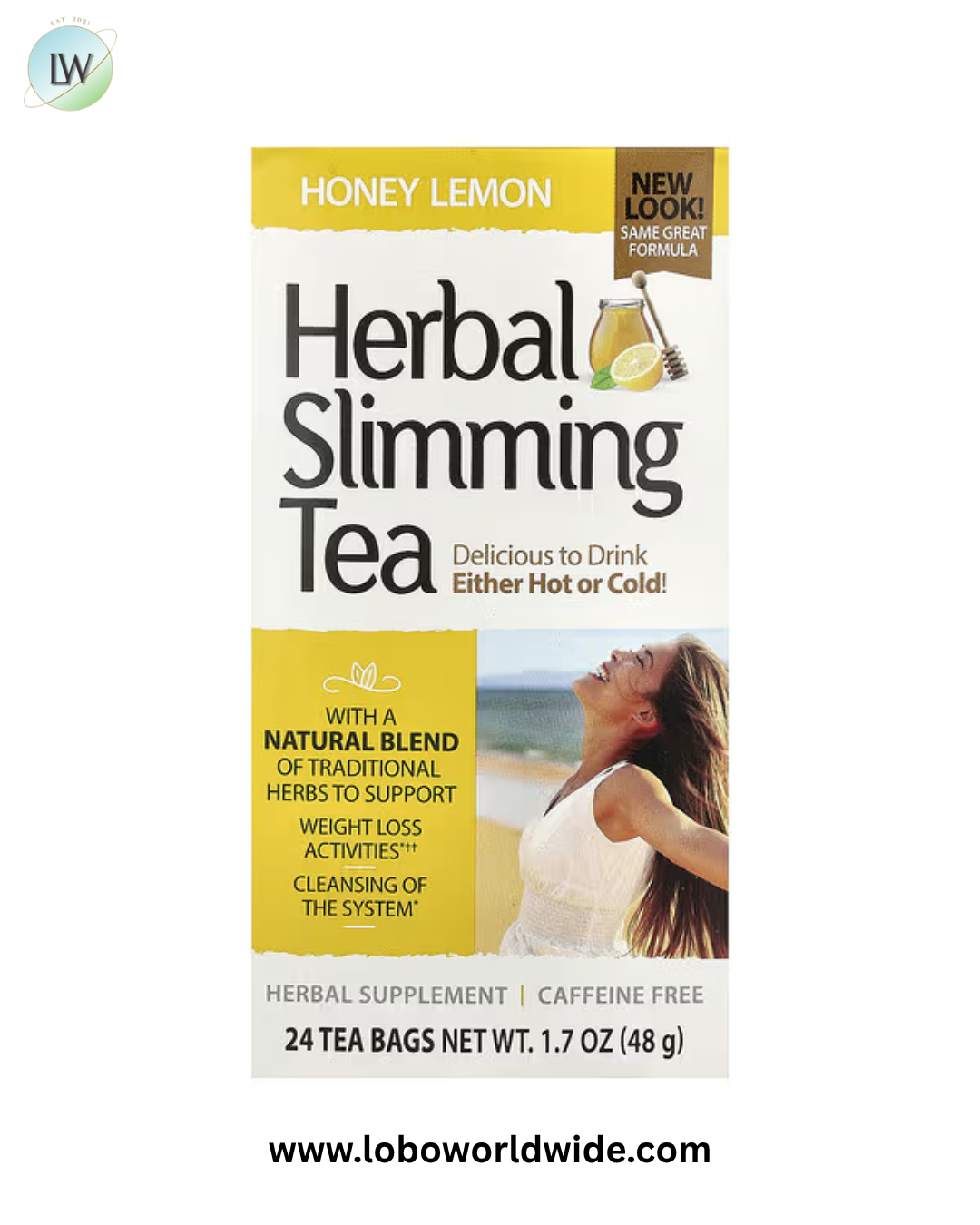 21st Century, Herbal Slimming Tea, Caffeine Free, 24 Tea Bags, 1.7 oz (48 g)