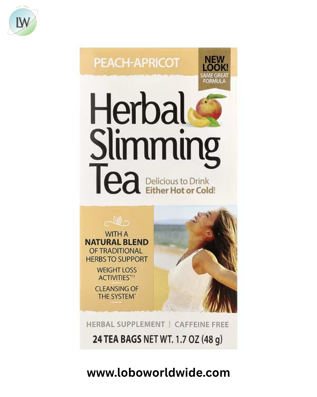 21st Century, Herbal Slimming Tea, Caffeine Free, 24 Tea Bags, 1.7 oz (48 g)