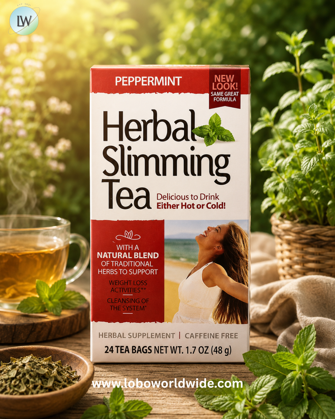 21st Century, Herbal Slimming Tea, 24 Tea Bags, 1.7 oz (48 g)