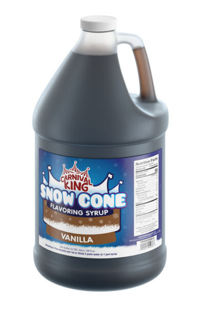 Carnival King 1 Gallon Cone Syrup(Various Flavours)