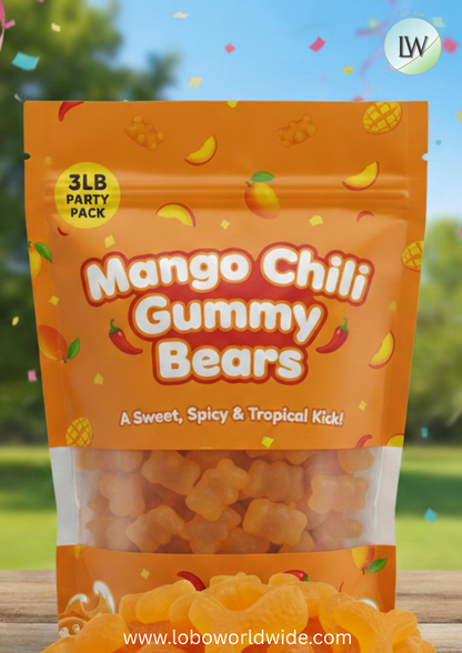 Mango Chili Gummy Bears(Various Sizes)