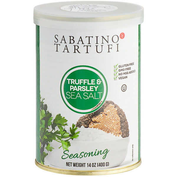 Sabatino Tartufi 14 oz. Truffle & Parsley Sea Salt - 6/Case