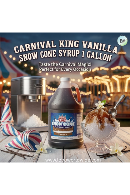 Carnival King 1 Gallon Cone Syrup(Various Flavours)