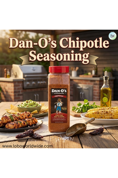 Dan-O's Chipotle Seasoning - All-Purpose Seasoning - Great for grilling & smoking anything - Large bottle (20 oz)