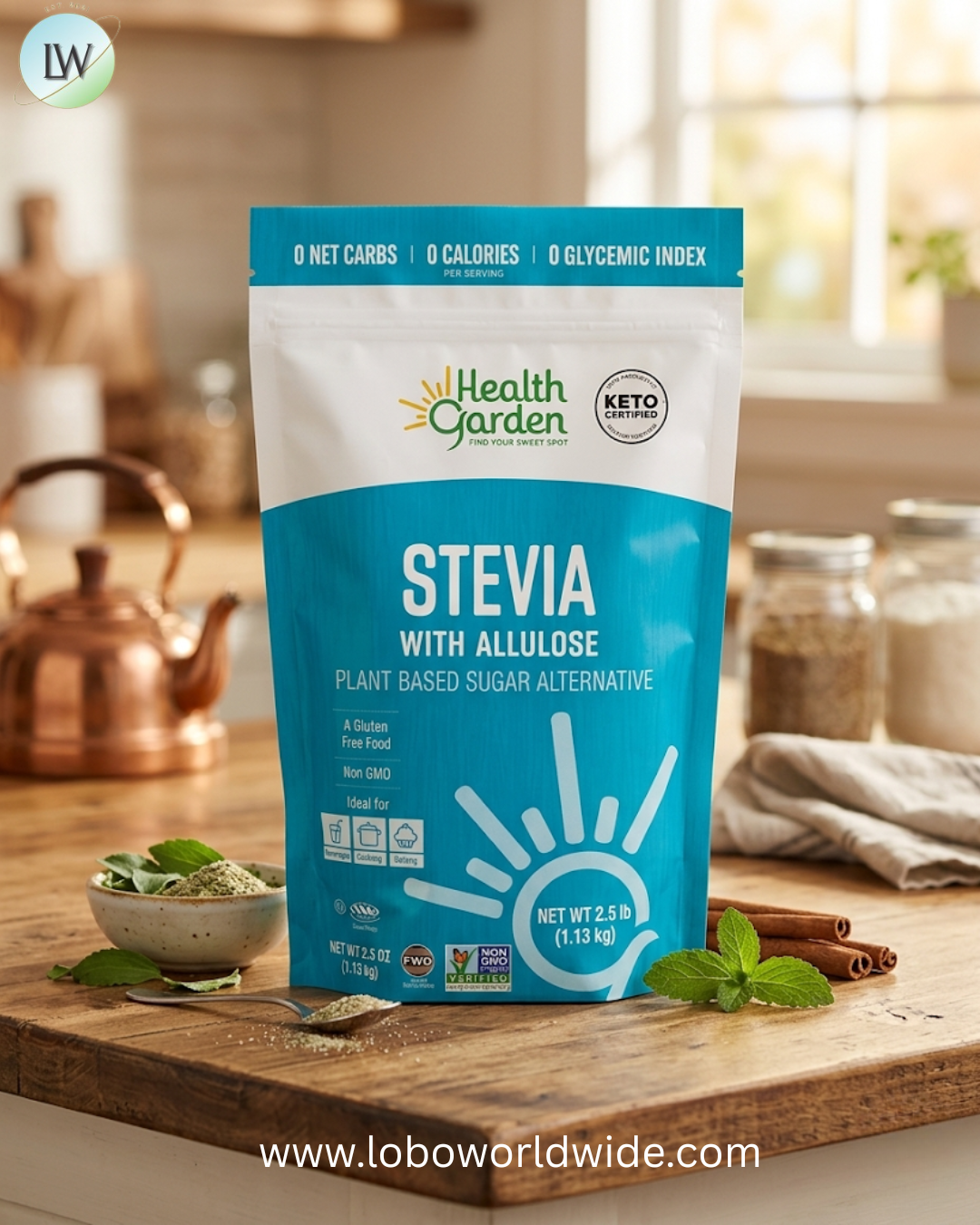 Stevia Allulose Sweetener 2.5lb