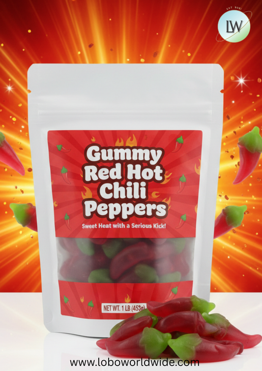 Gummy Red Hot Chili Peppers(Various Sizes)