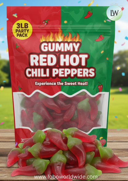 Gummy Red Hot Chili Peppers(Various Sizes)