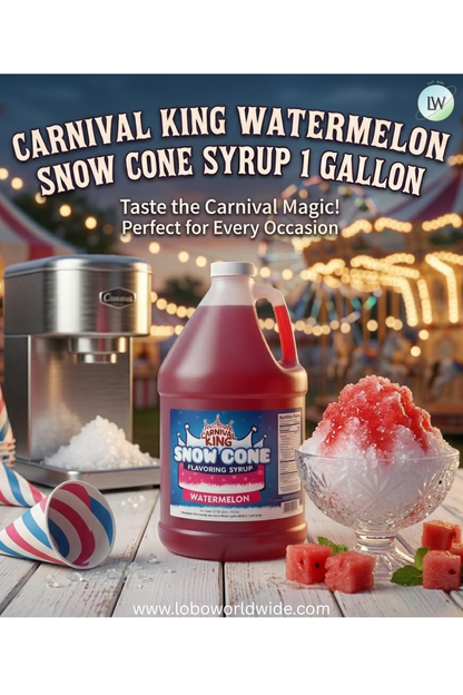 Carnival King 1 Gallon Cone Syrup(Various Flavours)