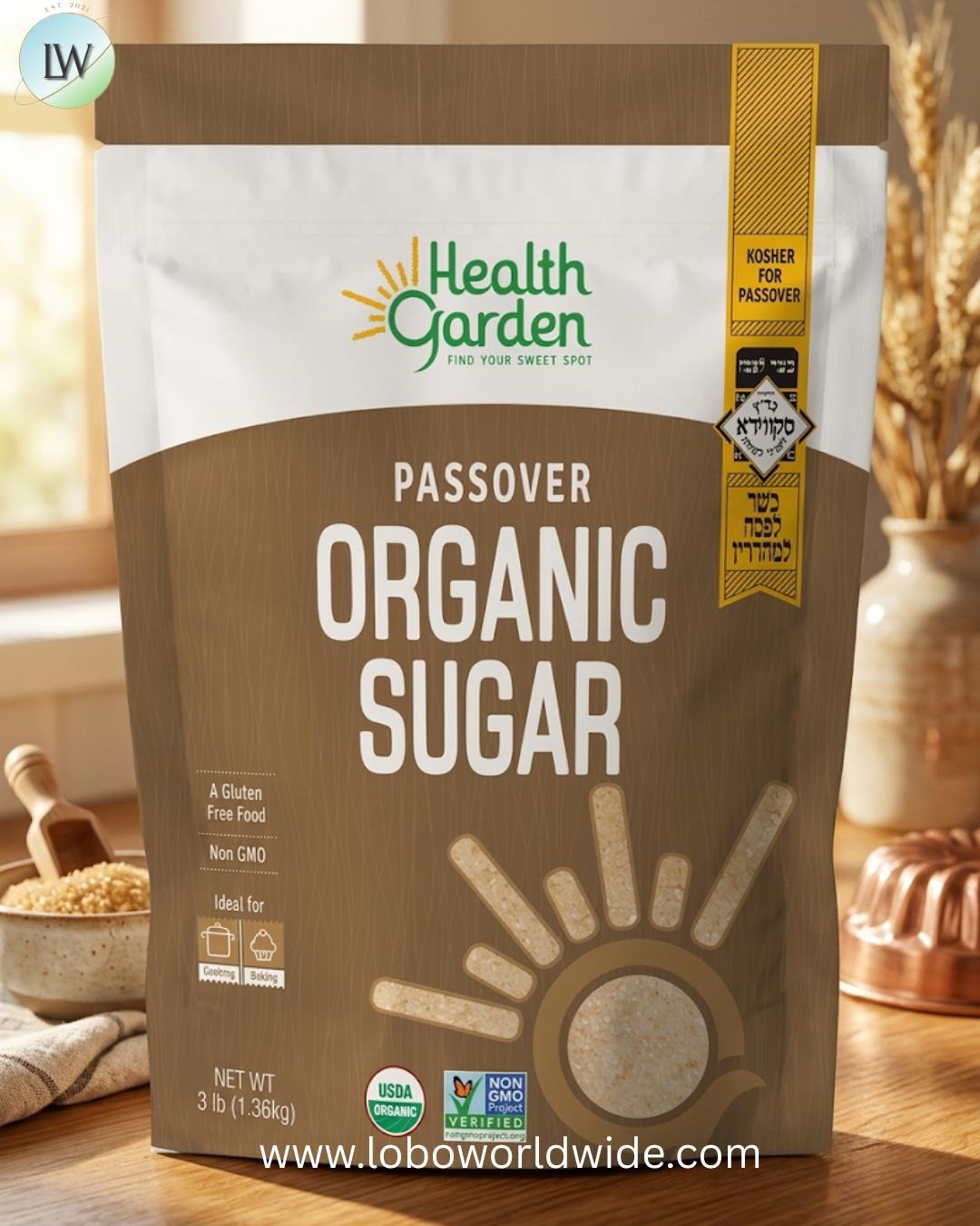 KFP Health Garden Organic Cane Sugar 3lb