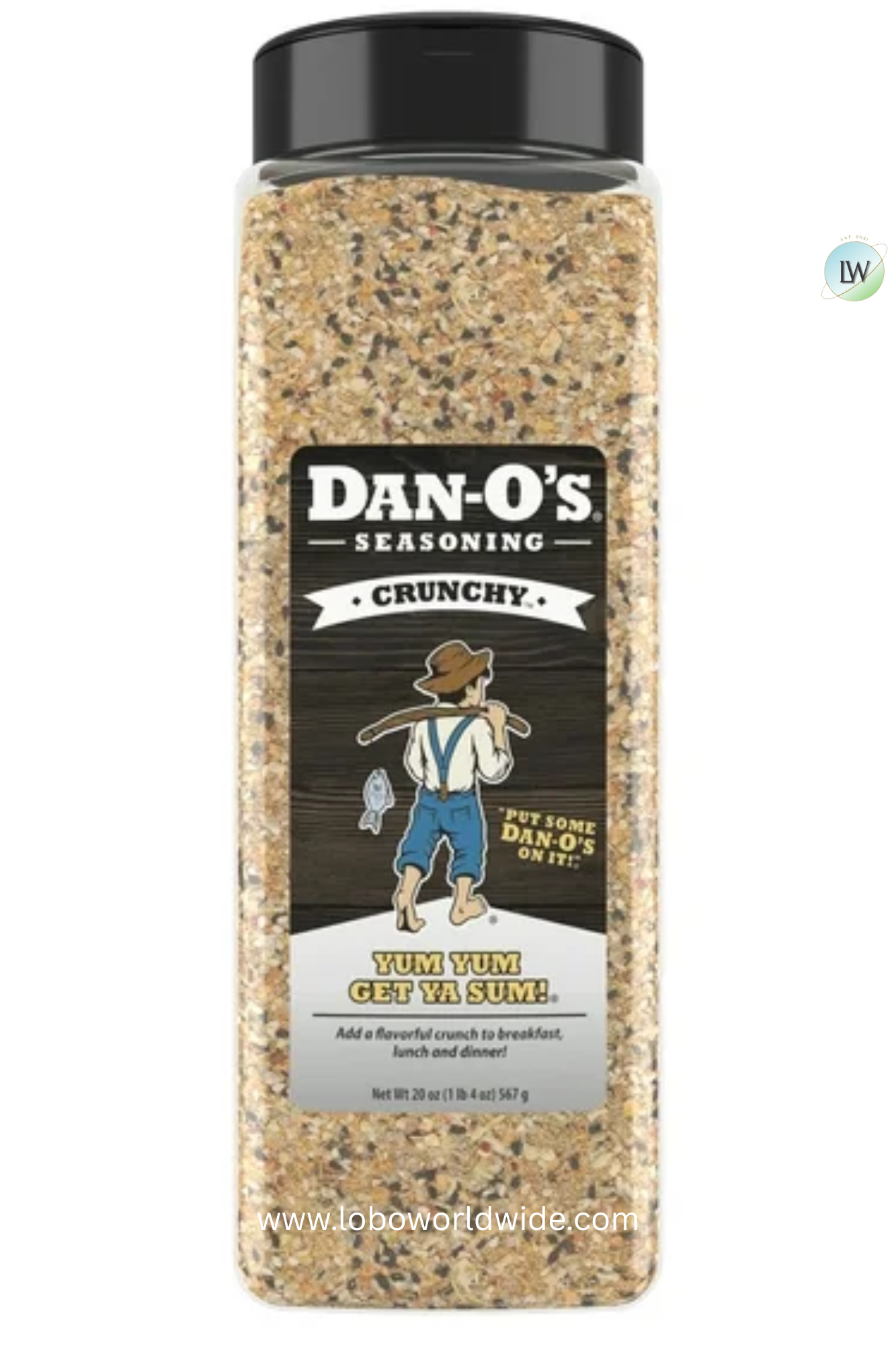 Dan-O's Crunchy™ Seasoning - All-Purpose Seasoning - Great for cooking & grilling anything - Large bottle (20 oz)