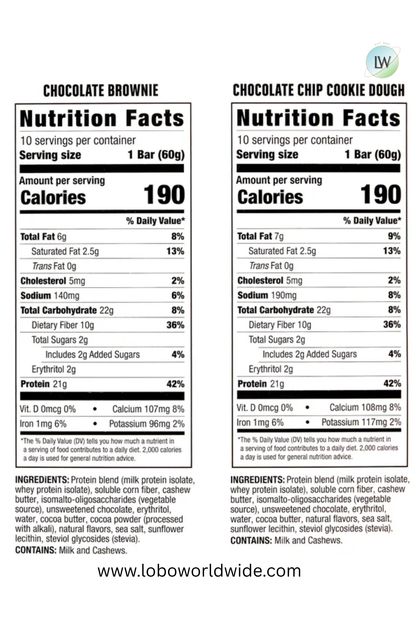 Kirkland Signature Protein Bar, Variety Pack, 2.12 oz, 20-count