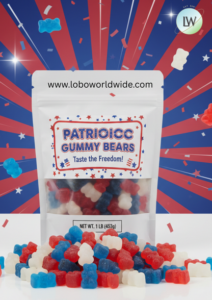 Patriotic Gummy Bears (Various Sizes)