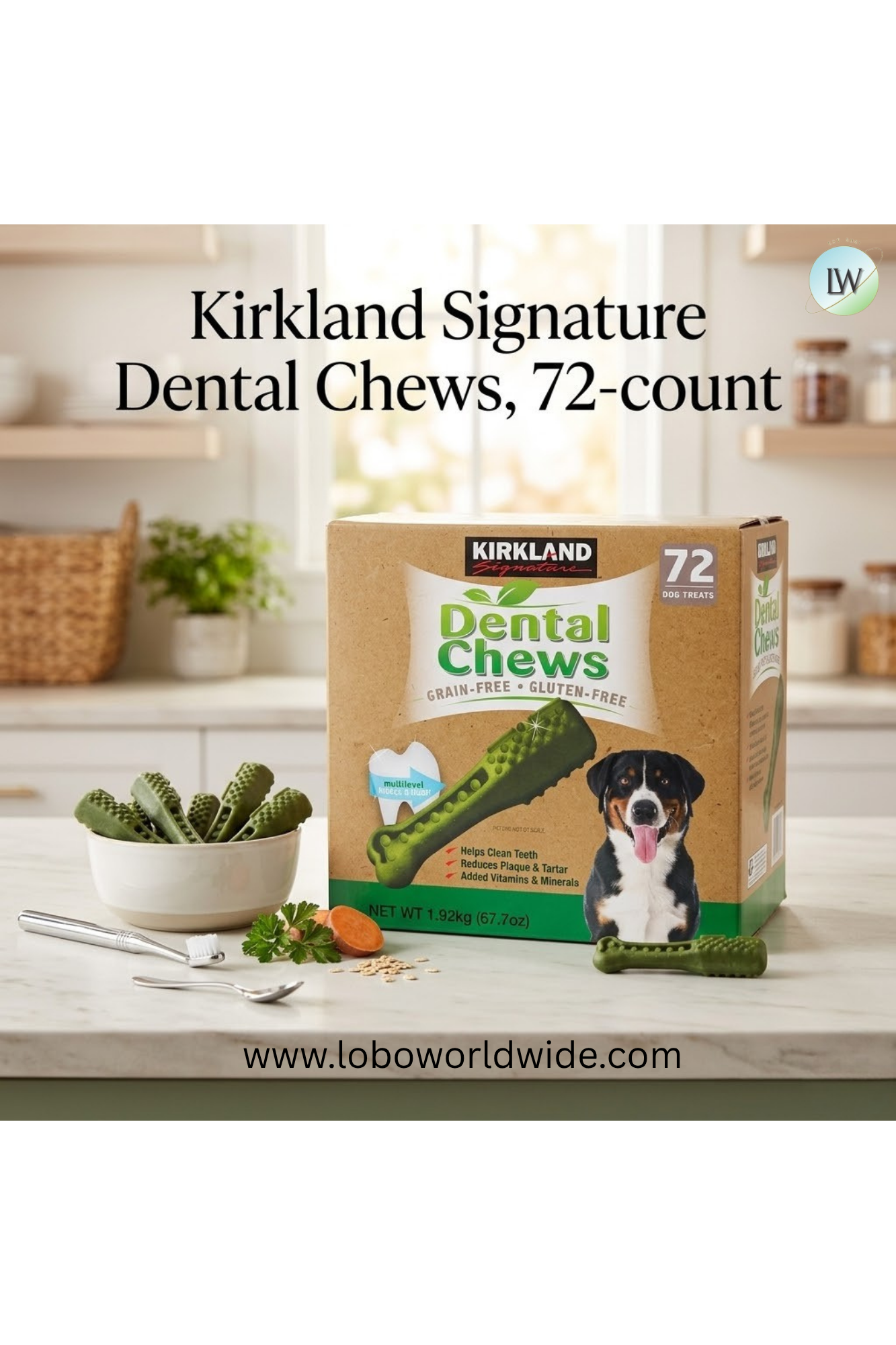 Kirkland Signature Dental Chews, 72-count