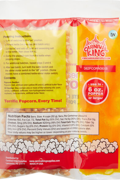 Carnival King All-In-One Popcorn Kit(Various Sizes)