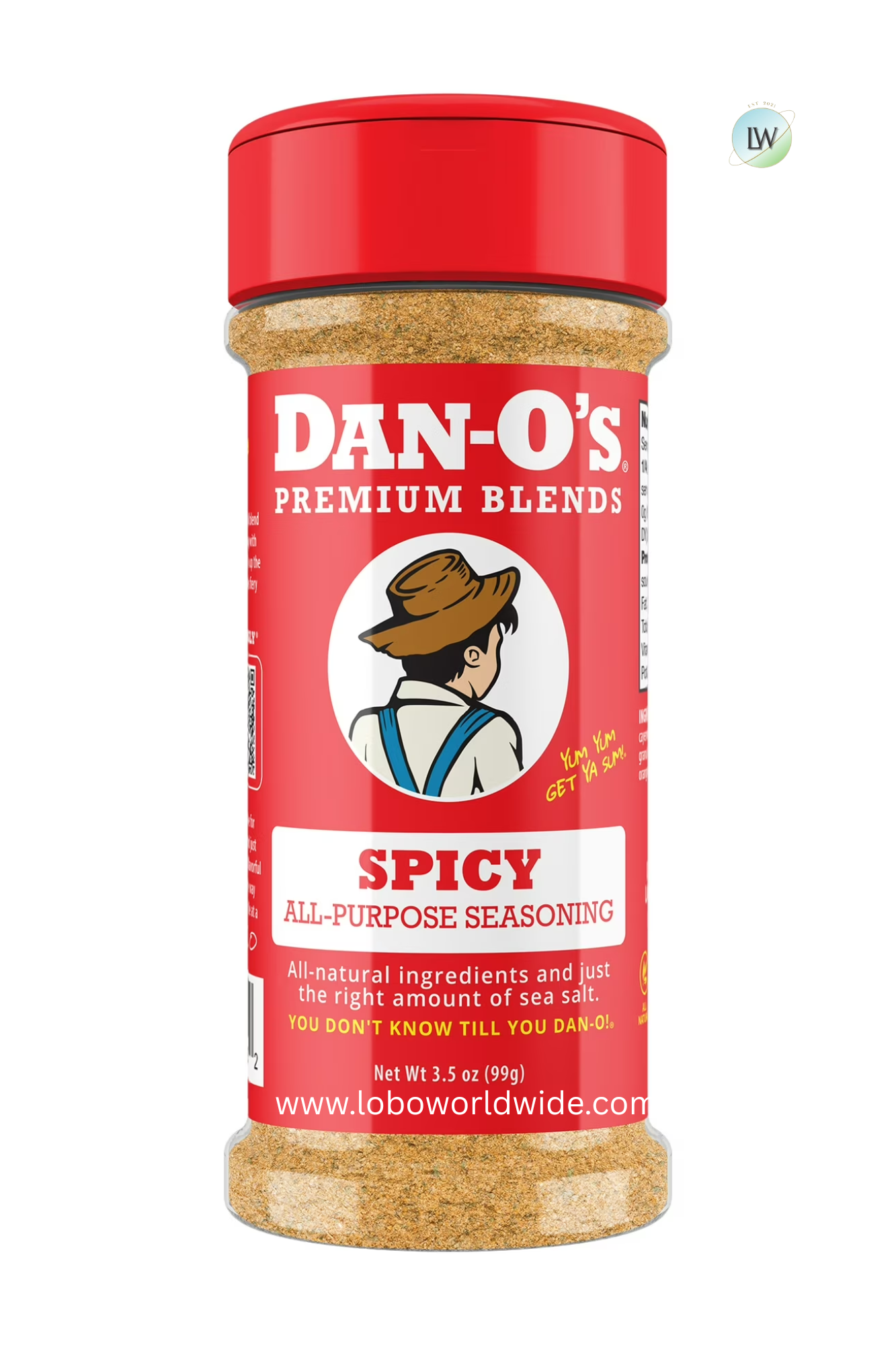 Dan-O's Spicy Seasoning All-Purpose Seasoning - Great for cooking and grilling anything - Small bottle (3.5 oz)