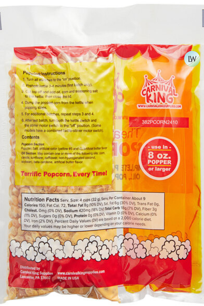 Carnival King All-In-One Popcorn Kit(Various Sizes)