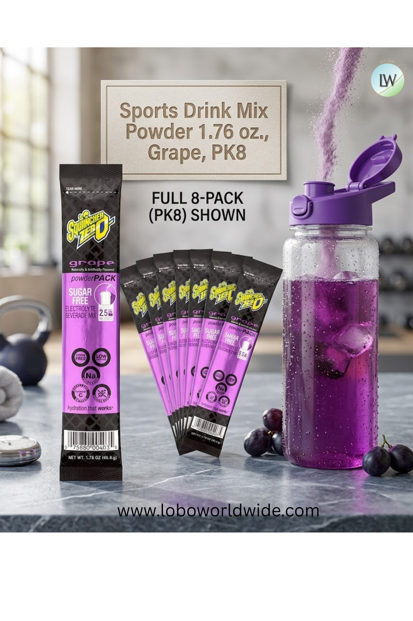 Sqwincher Sports Drink Mix Powder 1.76 oz.,PK8(Various Flavours)