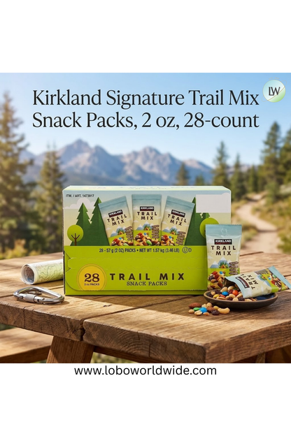 Kirkland Signature Trail Mix Snack Packs, 2 oz, 28-count