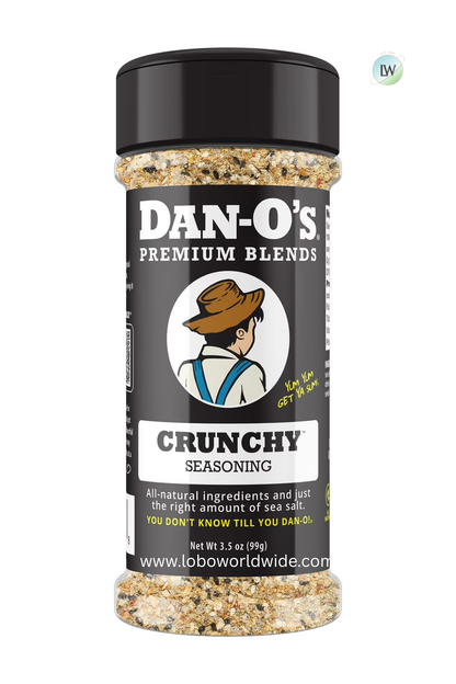 Dan-O's Crunchy Seasoning - All-Purpose Seasoning - Great for cooking & grilling anything - Small bottle (3.5 oz)