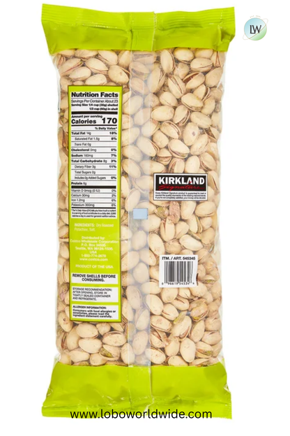 Kirkland Signature In-Shell Pistachios, Salted, 3 lbs