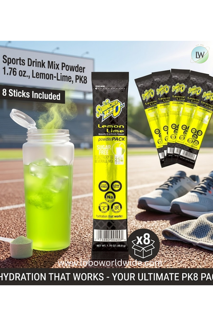 Sqwincher Sports Drink Mix Powder 1.76 oz.,PK8(Various Flavours)