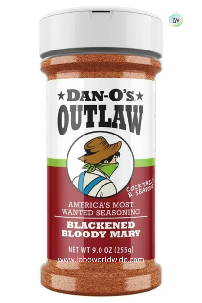 Dan-O's Outlaw Blackened Bloody Mary - All purpose seasoning great for grilling or cocktails (9 oz)