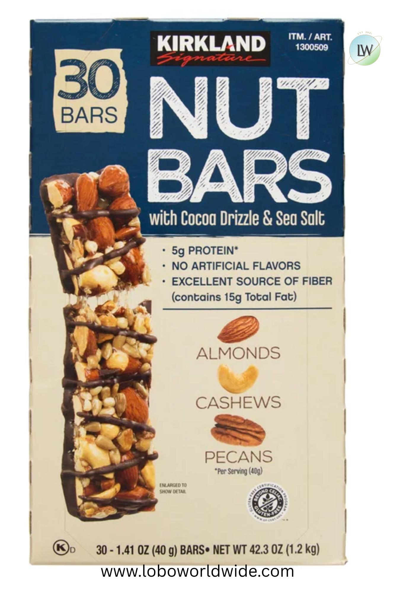 Kirkland Signature Nut Bars, 1.41 oz, 30-count